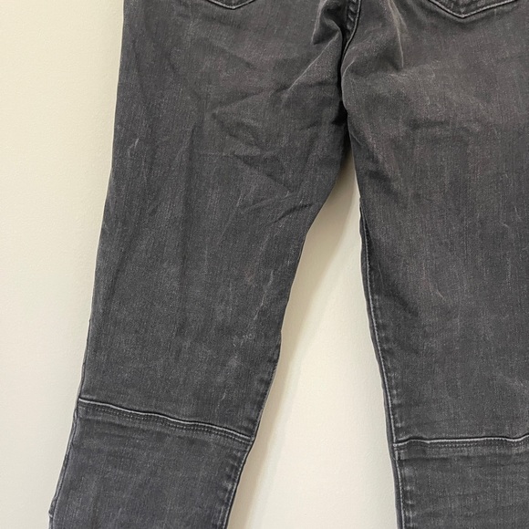 Madewell Jeans Size 26 Ash Black High Riser Skinny Moto Denim - Picture 7 of 15